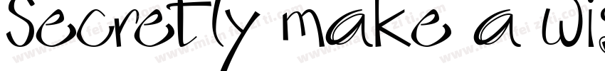 Secretly make a wish in July字体转换
